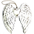 Hand Crafted Double Angel Wing & Heart - 24cm - SHAMTAM.COM