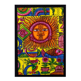 Handbrushed Cotton Wall Art - Sun - SHAMTAM.COM