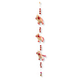 Handcrafted Felt Unicorn Wall Hanging Garland with Pink Accents and Embroidered Details - SHAMTAM.COM
