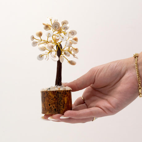 Handcrafted Gomati Chakra Stone Tree with 45 Healing Stones for Feng Shui and Meditation - SHAMTAM.COM