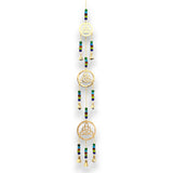 Handcrafted Indian Brass Celtic Drop Wind Chimes with 7 Melodic Bells - Vibrant Decorative Hanging Ornament - SHAMTAM.COM