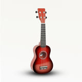 Handcrafted Indonesian 4 - String Ukulele with Natural Sunburst Finish - Perfect for Beginners & Pros - SHAMTAM.COM