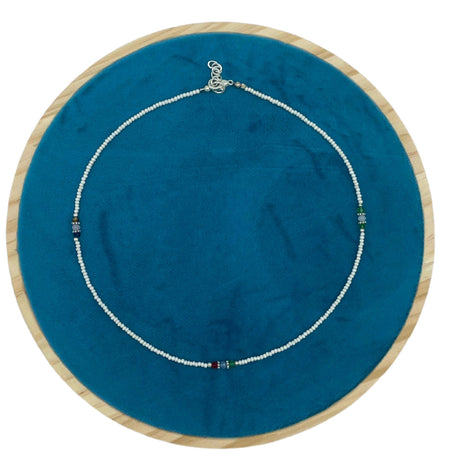 Handcrafted Nepalese Pearl & Cut Bead Necklace - Elegant Artisanal Jewelry with Traditional Craftsmanship - SHAMTAM.COM
