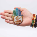 Handcrafted Soapstone Hamsa Incense Burner with Buddha Engraving for Spiritual Protection and Serenity - SHAMTAM.COM