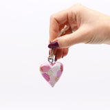 Handcrafted Sustainable Wooden Heart Ornament with Pink Abstract Design – Perfect for Home Décor and Gifts - SHAMTAM.COM