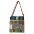 Handmade Bohemian Hemp Laptop Messenger Bag with Colorful Striped Design from Nepal - SHAMTAM.COM