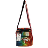 Handmade Himalayan Hemp Embroidery Mushroom Party Bag - Colorful Artisanal Design from Nepal - SHAMTAM.COM