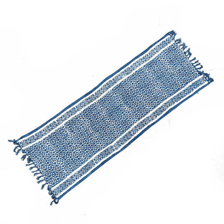 Handmade Indigo Runner - 170x60cm - Madjid Tiles - SHAMTAM.COM