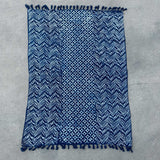 Handmade Indigo Throw - 170x120cm - Namoona Waves - SHAMTAM.COM