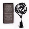 Handmade Lava Stone Mala Necklace with Buddha Tassel - SHAMTAM.COM