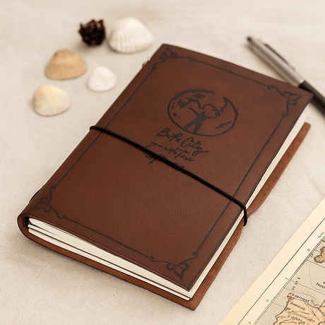 Handmade Leather Journal 80 Pages Be The Change - SHAMTAM.COM