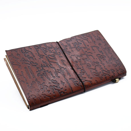 Handmade Leather Journal - Be the Change - Brown (80 pages) - SHAMTAM.COM
