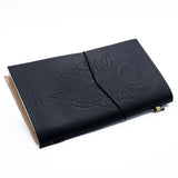 Handmade Leather Journal - My Book of Spells and other Thoughts - Black - SHAMTAM.COM