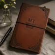 Handmade Leather Journal My Bucket List 80 Pages - SHAMTAM.COM
