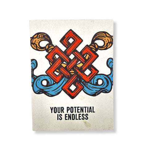 Handmade Lokta A5 Notebook Your Potential Is Endless - SHAMTAM.COM