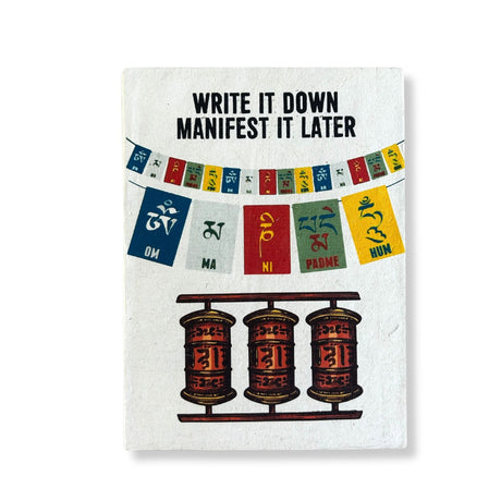 Handmade Lokta Notebook A5, Prayer Flags, 90 Pages - SHAMTAM.COM