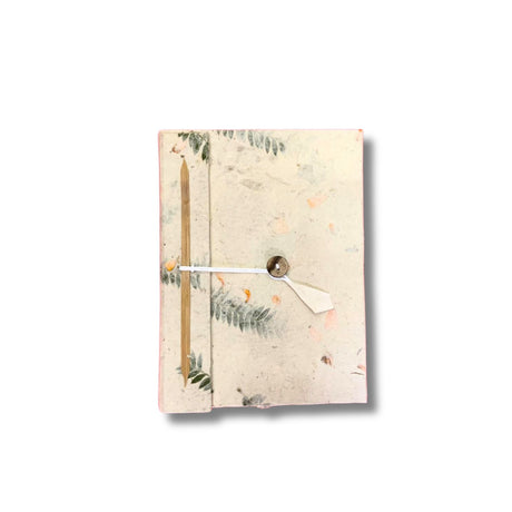 Handmade Lokta Pressed Flower Journal 15x12cm 90 Pages - SHAMTAM.COM