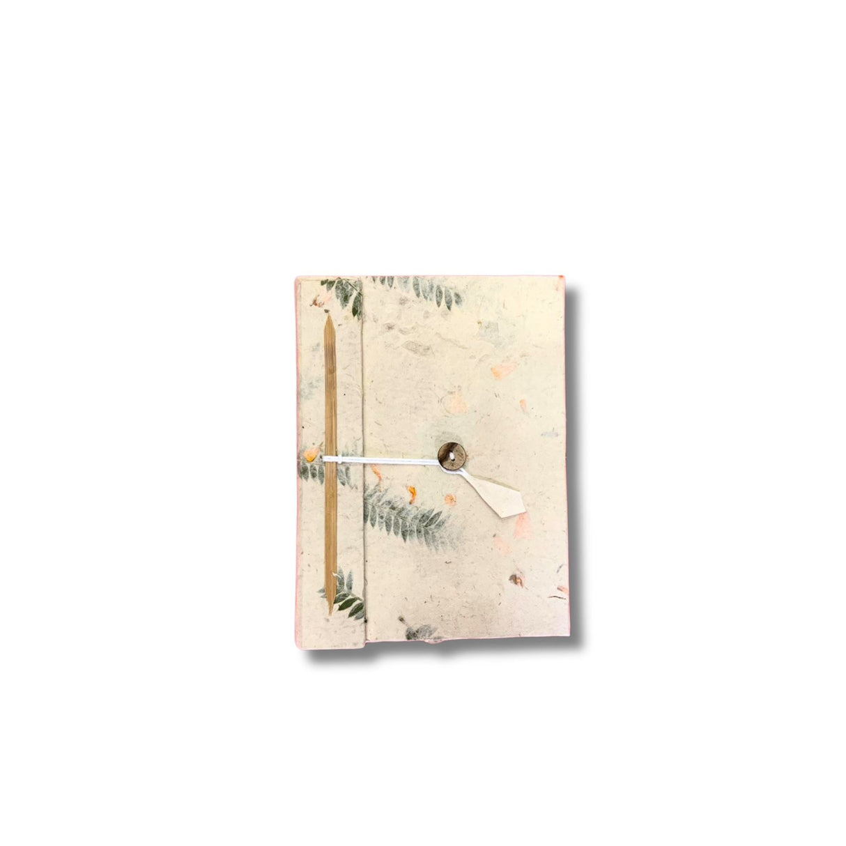 Handmade Lokta Pressed Flower Notebook with Pencil 12×8cm - SHAMTAM.COM