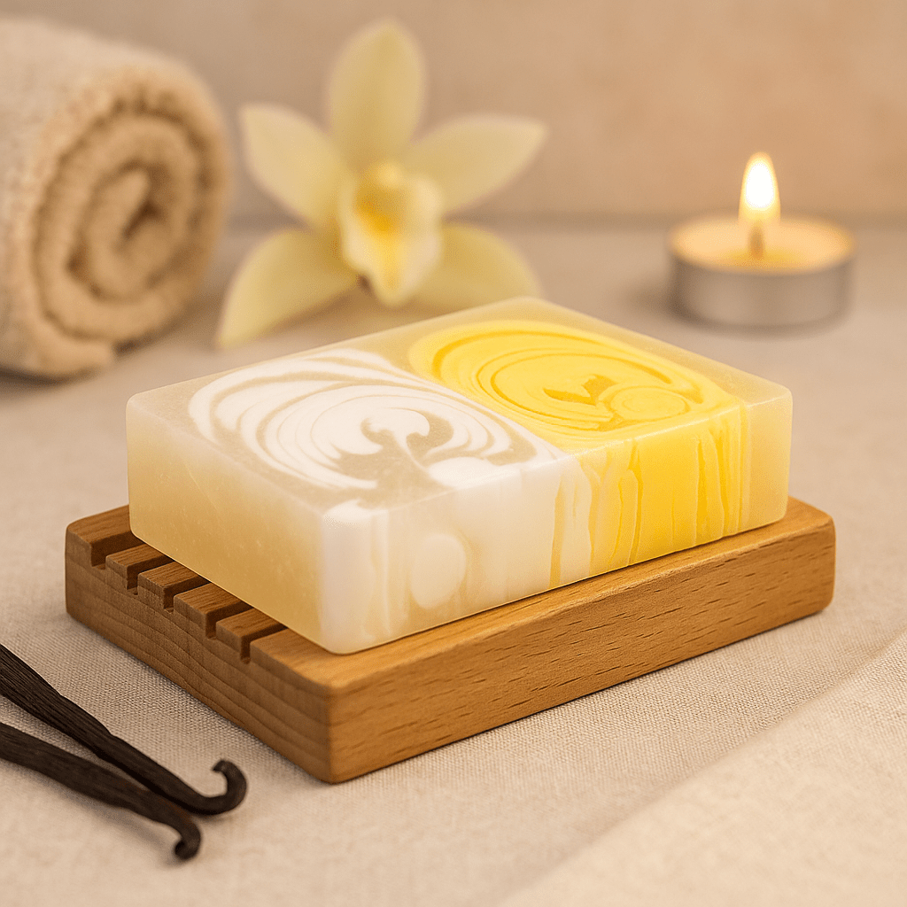 Handmade Vanilla Glycerin Soap Loaf 1.2 kg - SHAMTAM.COM