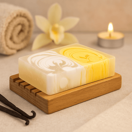 Handmade Vanilla Glycerin Soap Loaf 1.2 kg - SHAMTAM.COM
