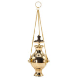 Hanging Brass Thurible Incense Burner with Cross - SHAMTAM.COM