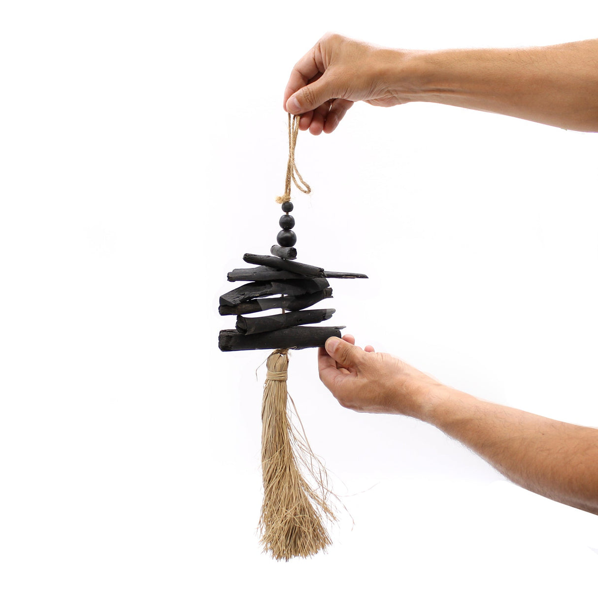 Hanging Driftwood Tassel 42cm - SHAMTAM.COM