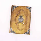 Handmade Notebook - Zinc Owl Decor - 200 Deckle Edges Pages - 26x18cm - SHAMTAM.COM