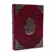 Handmade Notebook - Zinc Hamsa Decor - 200 Deckle Edges Pages - 26x18cm - SHAMTAM.COM