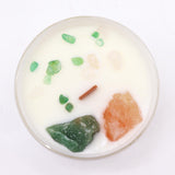 Heart Chakra Crystal Candle - Anahata - SHAMTAM.COM