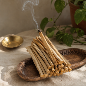 HEM Hexagonal Incense - Palo Santo Masala - Myrrh — styled in a warm, naturally lit interior