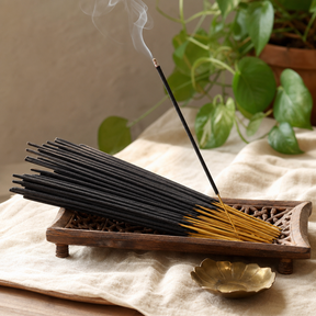 HEM Hexagonal Incense - Palo Santo Masala - Rose — styled in a warm, naturally lit interior
