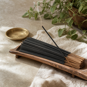 HEM Hexagonal Incense - Precious White Sage — styled in a warm, naturally lit interior