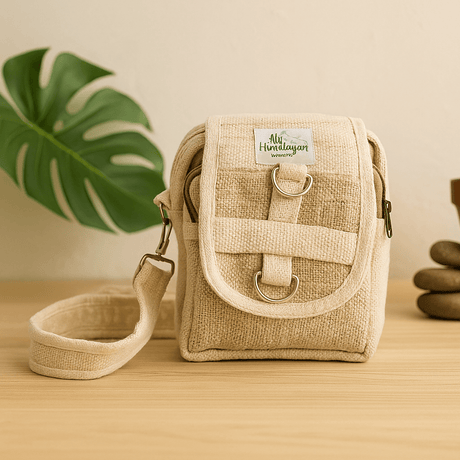 Hemp Cotton Crossbody Travel Bag - SHAMTAM.COM