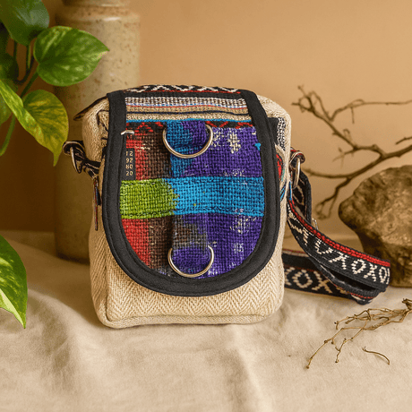Hemp Messenger Bag Tie - Dye - SHAMTAM.COM
