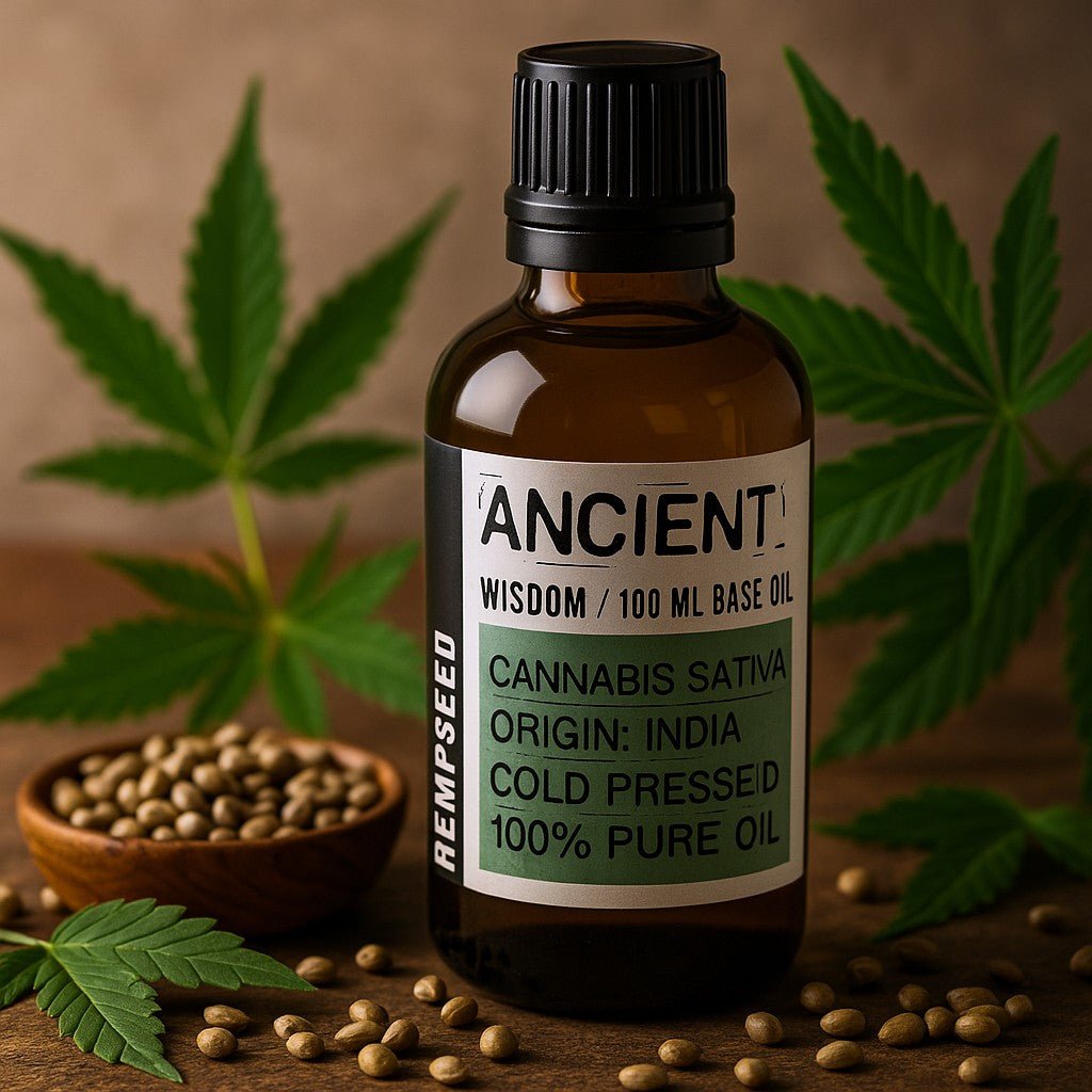 Hemp Seed Carrier Oil Cold Pressed, 100ml - SHAMTAM.COM