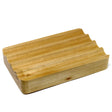 Hemu Wood Soap Dish - Corrugated - SHAMTAM.COM