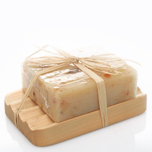 Hemu Wood Soap Dish - Corrugated - SHAMTAM.COM