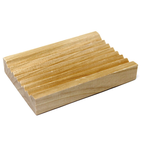 Hemu Wood Soap Dish - Groovy - SHAMTAM.COM