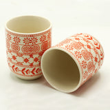 Tea Cups - Amber - SHAMTAM.COM