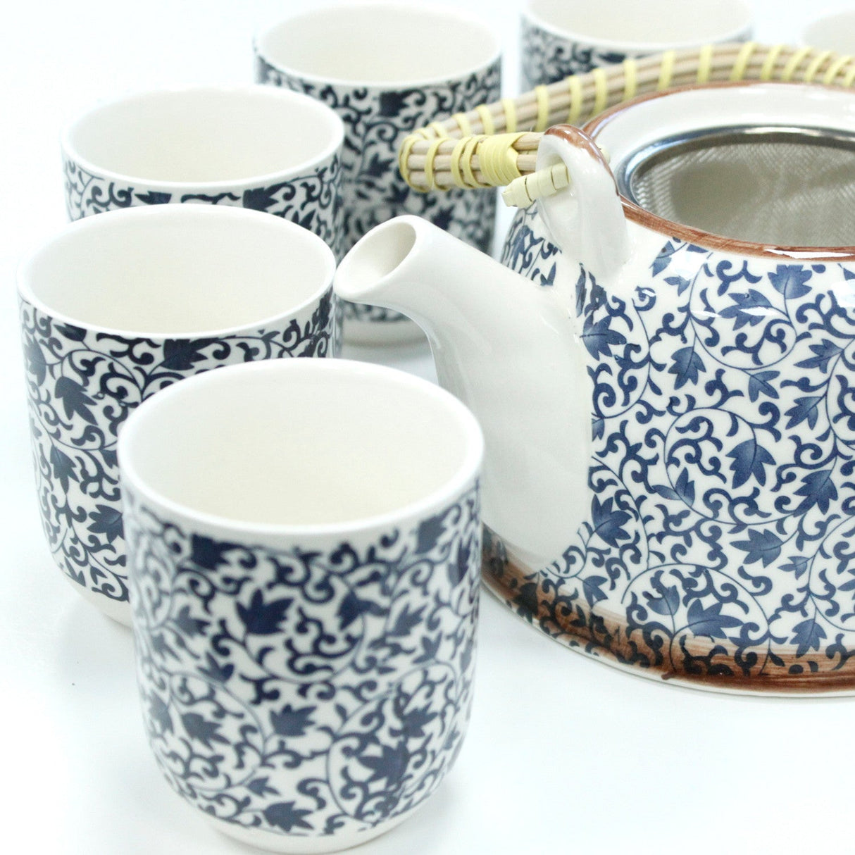 Teapot Set - Blue Pattern - SHAMTAM.COM