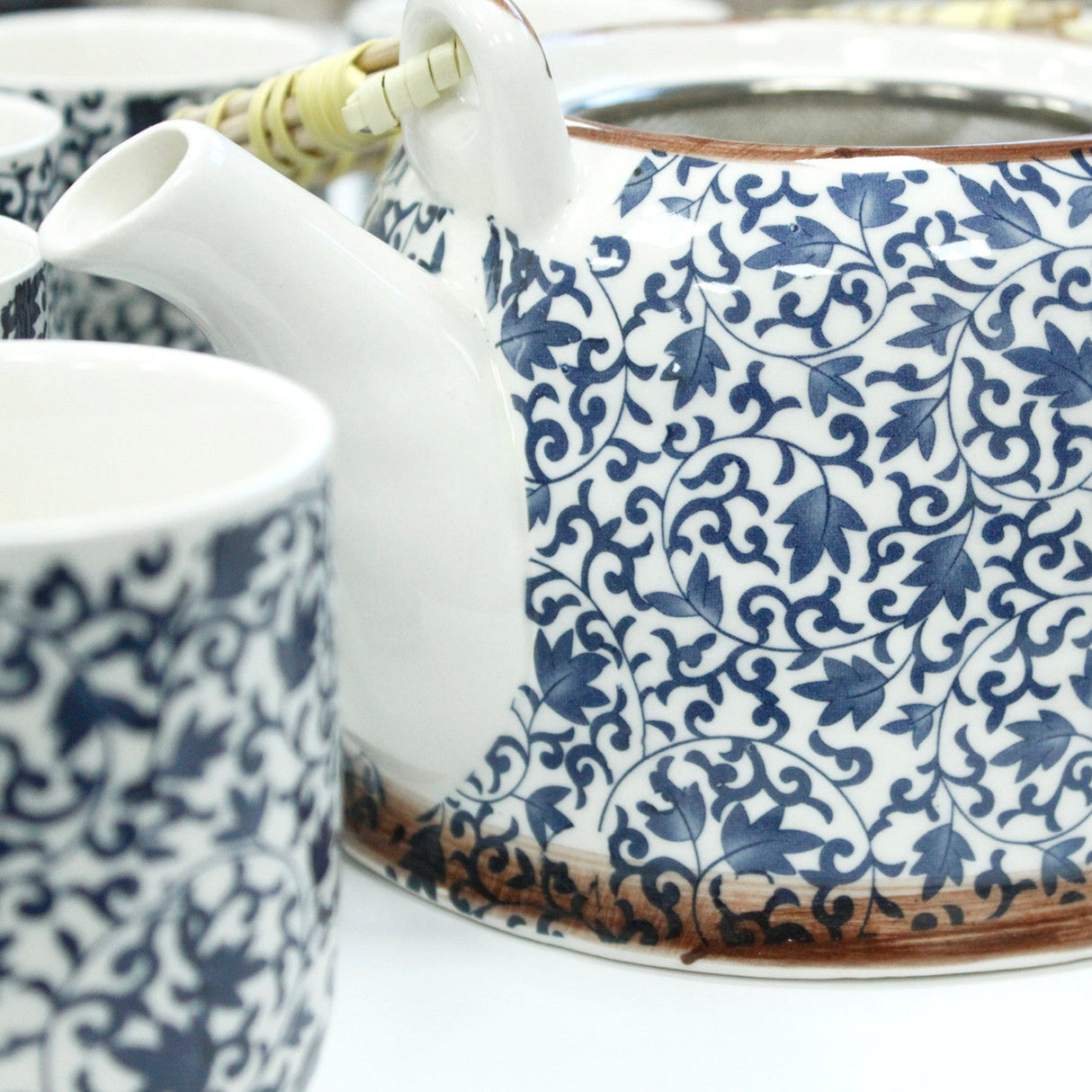 Teapot Set - Blue Pattern - SHAMTAM.COM