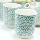 Teapot Set - Green Mosaic - SHAMTAM.COM