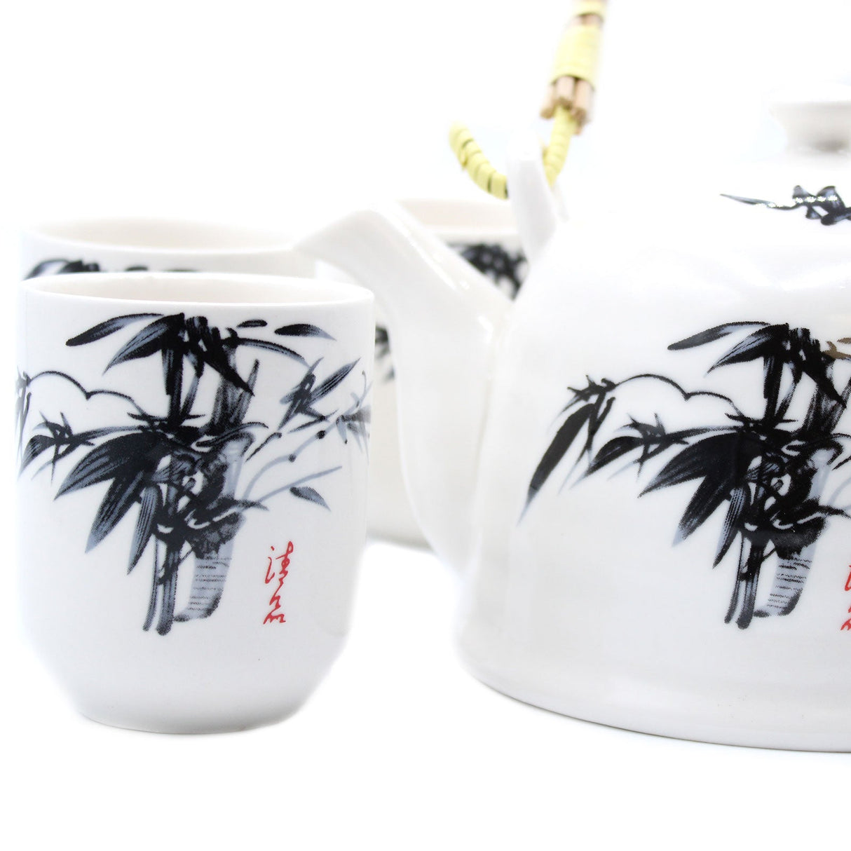 Teapot Set - White Stone Oriental - SHAMTAM.COM