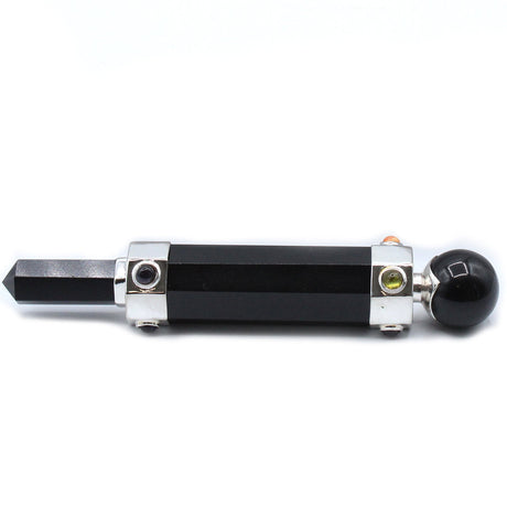 Crystal Healing Wand Hexagonal - 12cm - Black Agate - SHAMTAM.COM