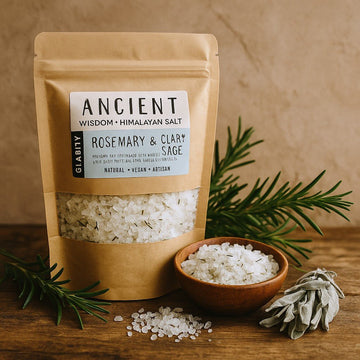 Sare de baie Himalayan cu rozmarin și salvie clară 500g