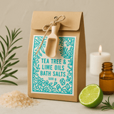 Himalayan Bath Salts Tea Tree and Lime 500g - SHAMTAM.COM
