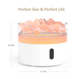 Himalayan Salt Aroma Diffuser - Night Light - USB - C - Flame Effect - SHAMTAM.COM