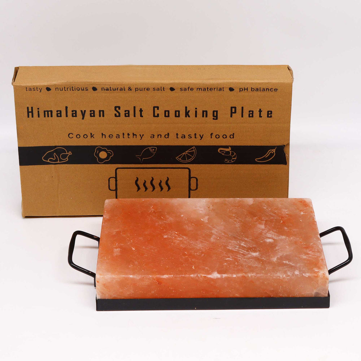 Himalayan Salt Block - BBQ Cooking Plate 30x20x5cm - SHAMTAM.COM