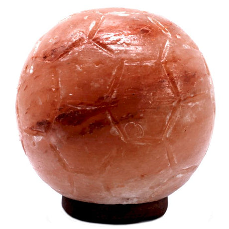 Himalayan Salt Lamp Football Shape Wooden Base - SHAMTAM.COM