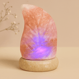 Himalayan Salt Lamp Leaf Multicolor USB Powered - SHAMTAM.COM